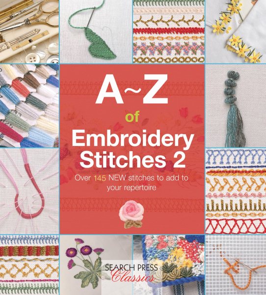 Cover art for A-Z of embroidery stitches 2 / photography by Andew Dunbar Photography.