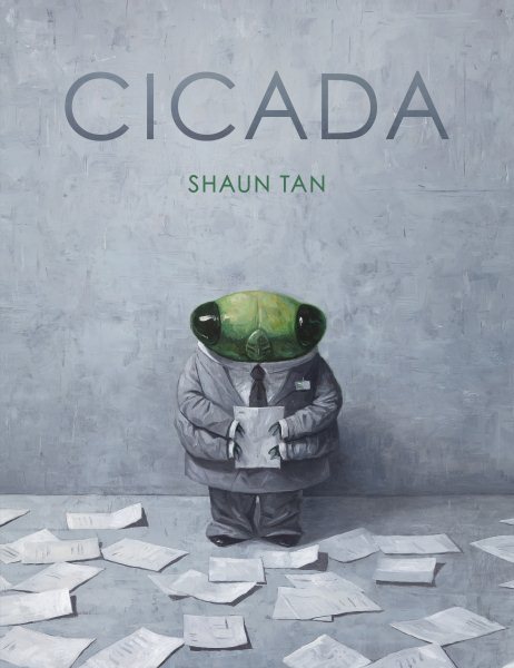 Cover art for Cicada / Shaun Tan.