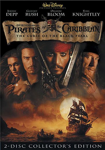 Cover art for PIRATES OF THE CARIBBEAN : [DVD videorecording] : THE CURSE OF THE BLACK PEARL / Walt Disney Pictures presents in association with Jerry Bruckheimer Films, a Gore Verbinski film   produced by Jerry