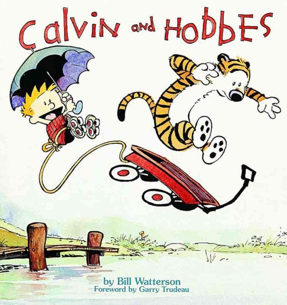 Cover art for Calvin and Hobbes / by Bill Watterson   [foreword by Garry Trudeau].