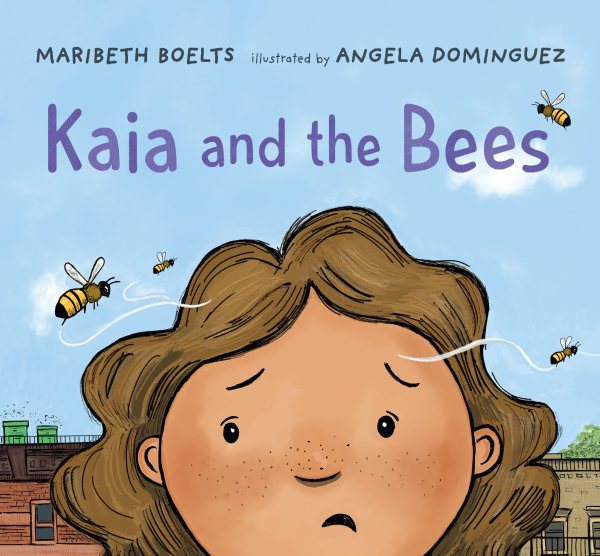 Cover art for Kaia and the bees / Maribeth Boelts   illustrated by Angela Dominguez.