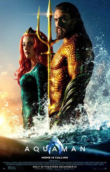 Cover art for Aquaman [DVD videorecording] / Warner Bros. Pictures presents    produced by Peter Safran, Rob Cowan   screenplay by David Leslie Johnson-McGoldrick and Will Beall   directed by James Wan.