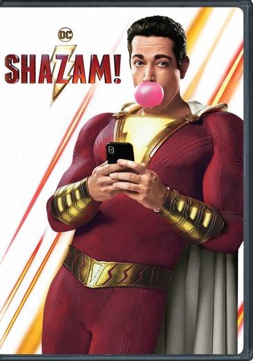 Cover art for Shazam! [DVD videorecording] / New Line Cinema presents   a Peter Safran production   story by Henry Gayden and Darren Lemke   screenplay by Henry Gayden   produced by Peter Safran   directed by David