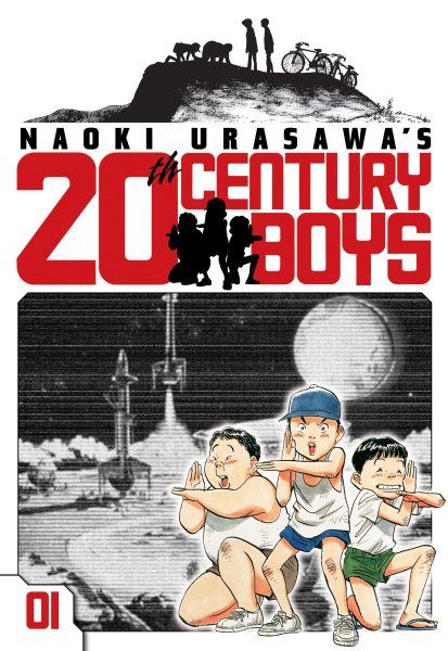 Cover art for 20th century boys. Vol. 01 : Friends / story & art by Naoki Urasawa   with the cooperation of Takashi Nagasaki   [English adaptation, Akemi Wegmüller.