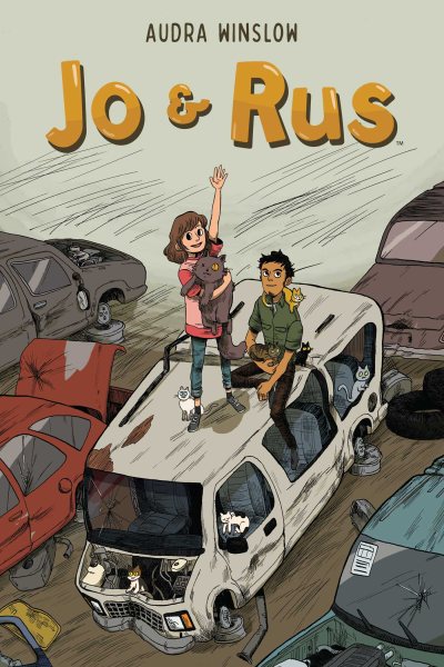 Cover art for Jo & Rus / written & illustrated by Audra Winslow   letters by Mike Fiorentino.