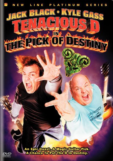 Cover art for TENACIOUS D IN  :THE PICK OF DESTINY [DVD videorecording] / Red Hour Films   Spümcø   produced by Stuart Cornfeld   written by Jack Black & Kyle Gass & Liam Lynch   directed by Liam Lynch.