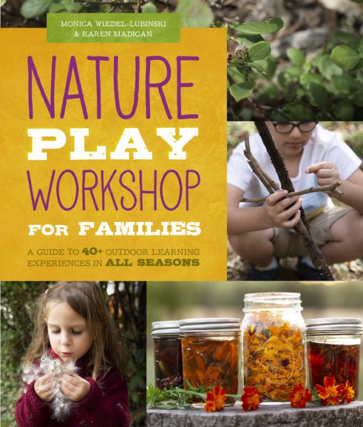 Cover art for Nature play workshop for families : a guide to 40+ outdoor learning experiences in all seasons / Monica Wiedel-Lubinski and Karen Madigan.