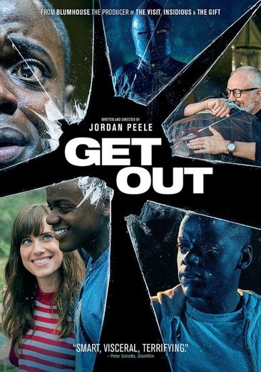 Cover art for Get out [DVD videorecording] / Universal Pictures presents   a Blumhouse / QC Entertainment production   in association with Monkeypaw Productions   a Jordan Peele film   produced by Sean McKittrick,