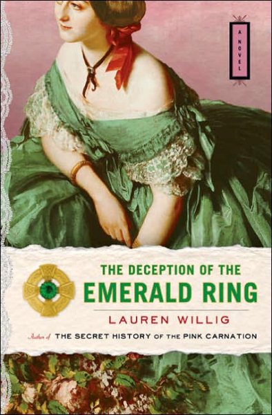 Cover art for The deception of the emerald ring / Lauren Willig.