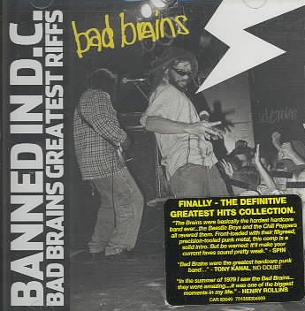 Cover art for BANNED IN D.C. [CD sound recording] : BAD BRAINS GREATEST RIFFS.