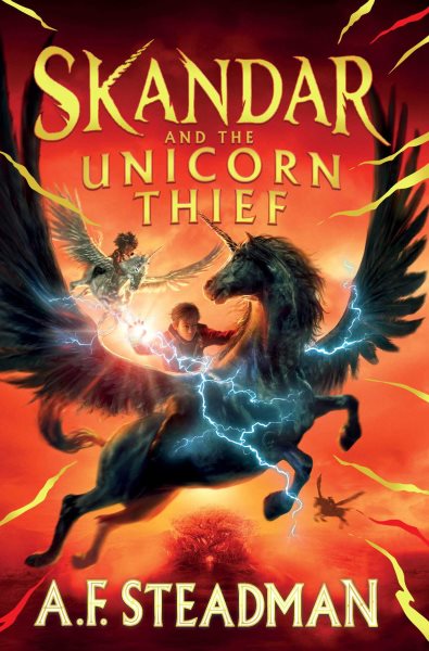 Cover art for Skandar and the unicorn thief / A.F. Steadman.