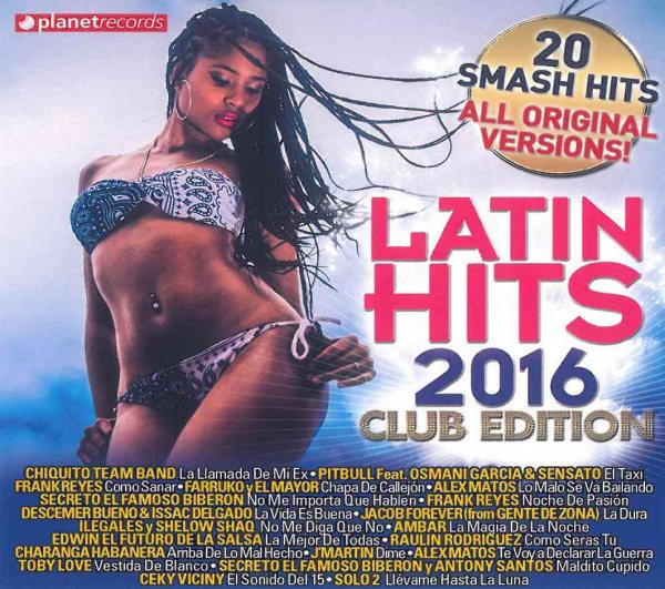 Cover art for Latin hits 2016 : club edition [CD sound recording].