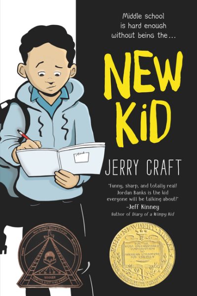 Cover art for New kid / Jerry Craft   with colors by Jim Callahan.