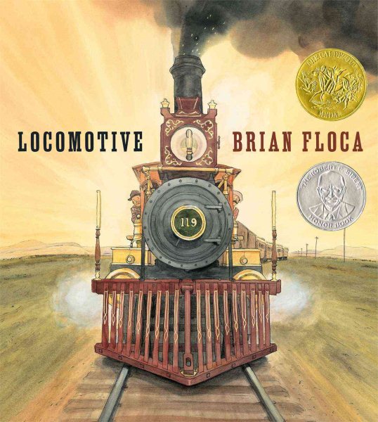 Cover art for Locomotive / Brian Floca.