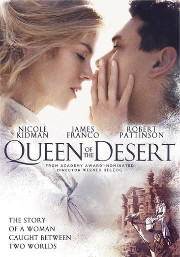 Cover art for Queen of the desert [DVD videorecording] / Benaroya Pictures presents   in association with 120dB Films and Sierra/Affinity   a Benaroya Pictures and Elevated Films production   in association with Palmyra Films   a film by Werner Herzog   produced by Nick Raslan