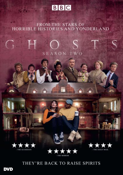 Cover art for Ghosts. Season 2 [DVD videorecording] / a Monumental Television production   in association with Them There for BBC   written and created by Mathew Baynton