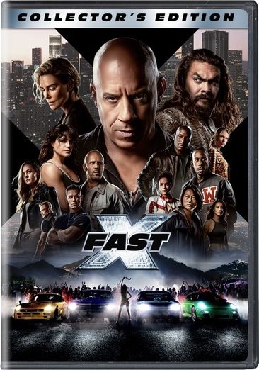 Cover art for Fast X [DVD videorecording] / directed by Louis Leterrier   screenplay by Dan Mazeau & Justin Lin   story by Dan Mazeau & Justin Lin and Zach Dean   produced by Neal H. Moritz