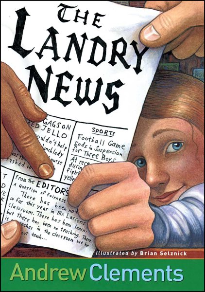 Cover art for The Landry News / by Andrew Clements.