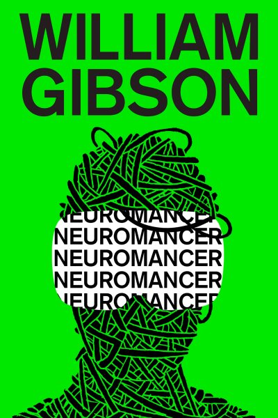 Cover art for Neuromancer / William Gibson   with an afterword by Jack Womack.