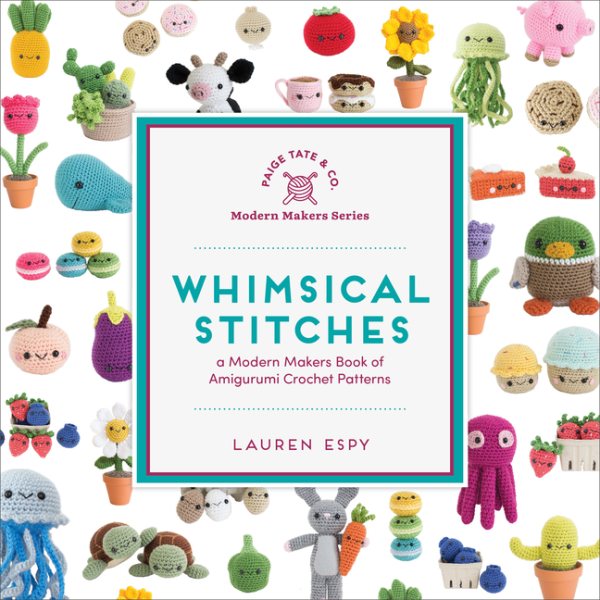 Cover art for Whimsical stitches : a modern makers book of amigurumi crochet patterns / Lauren Espy.