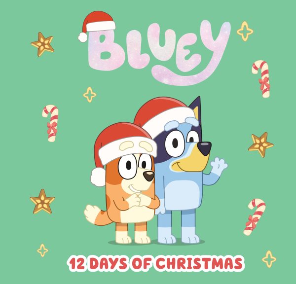 Cover art for Bluey. 12 days of Christmas.