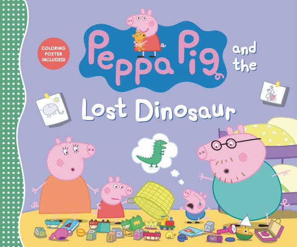 Cover art for Peppa Pig and the lost dinosaur.