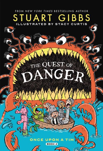 Cover art for The quest of danger / Stuart Gibbs   illustrated by Stacy Curtis.