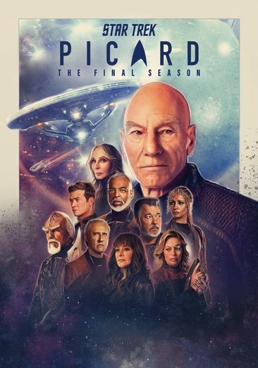 Cover art for Star trek Picard. Season 3 : the final season [DVD videorecording] / a CBS Studios production   created by Akiva Goldsman & Michael Chabon & Kirsten Beyer & Alex Kurtzman.