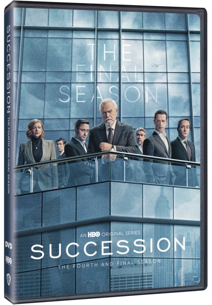 Cover art for Succession. Season 4 : the final season [DVD videorecording] / HBO   produced by Jesse Armstrong [and 11 others]    created by Jesse Armstrong.
