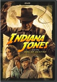 Cover art for Indiana Jones and the dial of destiny [DVD videorecording] / directed by James Mangold   produced by Kathleen Kennedy