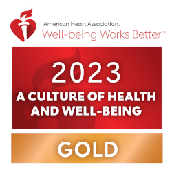 A culture of health and well-being 2023 badge logo