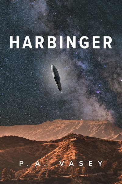 Cover art for Harbinger / P. A. Vasey.
