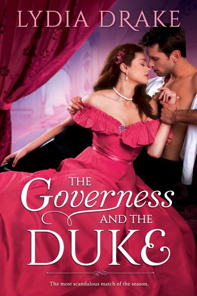 Cover art for The governess and the Duke / Lydia Drake.