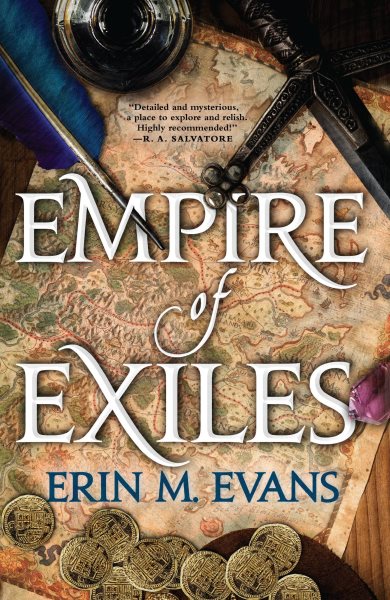 Cover art for Empire of exiles / Erin M. Evans.
