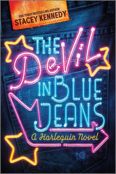 Cover art for The devil in blue jeans / Stacey Kennedy.