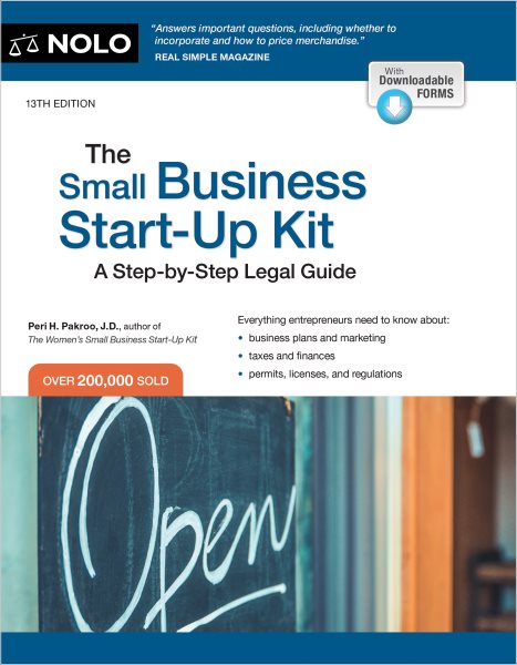 Cover art for The small business start-up kit : a step-by-step legal guide / Peri H. Pakroo