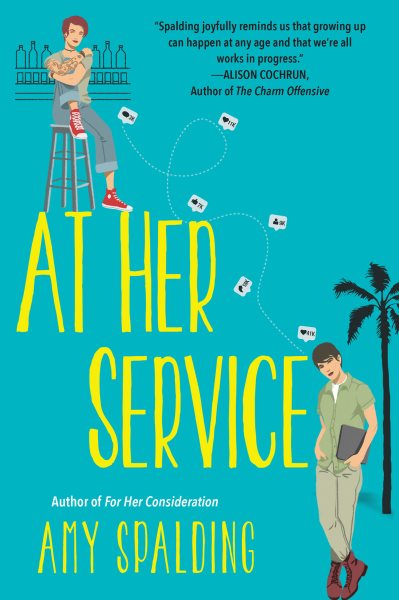Cover art for At her service / Amy Spalding.