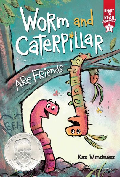 Cover art for Worm and Caterpillar are friends / written and illustrated by Kaz WIndness.