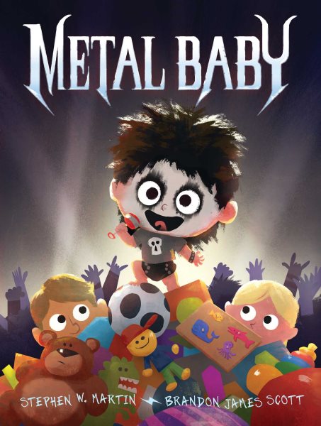 Cover art for Metal baby / Stephen W. Martin   illustrated by Brandon James Scott.