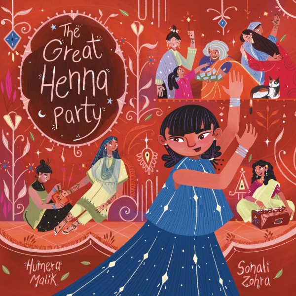 Cover art for The great henna party / [text] Humera Malik   [illustrations] Sonali Zohra.