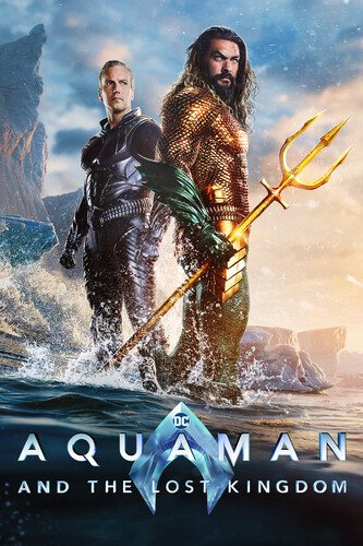 Cover art for Aquaman and the lost kingdom [DVD videorecording] / directed by James Wan   screenplay by David Leslie Johnson-McGoldrick   story by James Wan & David Leslie Johnson-McGoldrick and Jason Mamoa & Thomas Pa'a Sibbett   produced by Peter Safran