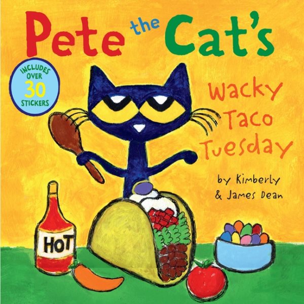 Cover art for Pete the Cat's wacky taco Tuesday / by Kimberly & James Dean.