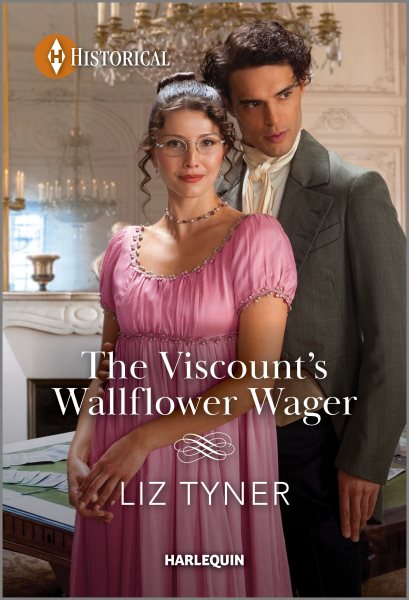 Cover art for The viscount's wallflower wager / Liz Tyner.