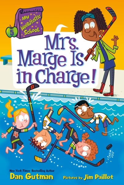 Cover art for Mrs. Marge is in charge! / Dan Gutman   pictures by Jim Paillot.