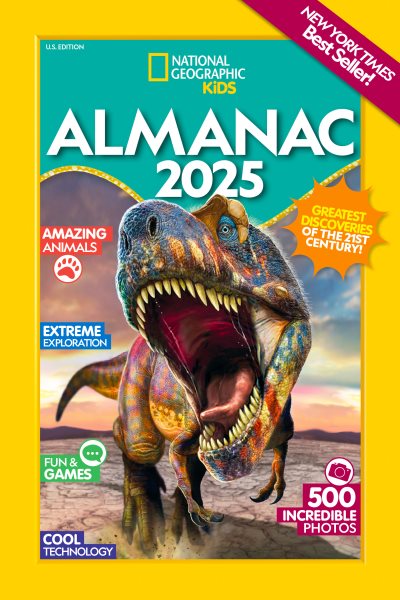 Cover art for National Geographic kids almanac 2025.