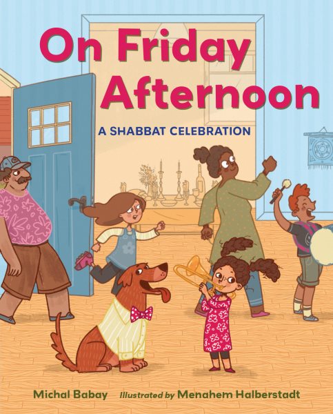 Cover art for On Friday afternoon / Michal Babay   illustrated by Menahem Halberstadt.