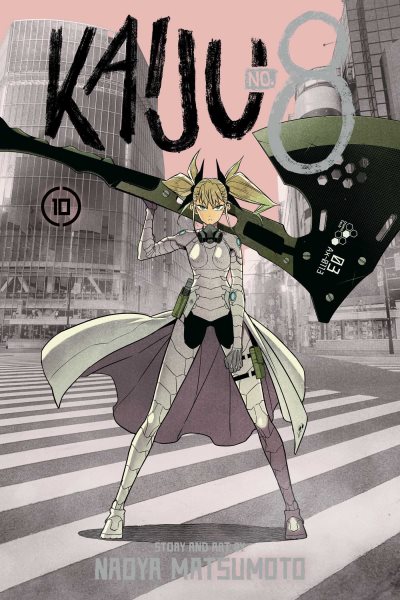 Cover art for Kaiju no. 8. Volume 10 / story and art by Naoya Matsumoto   translation