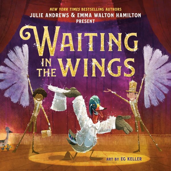 Cover art for Waiting in the wings / Julie Andrews and Emma Walton Hamilton   art by EG Keller.
